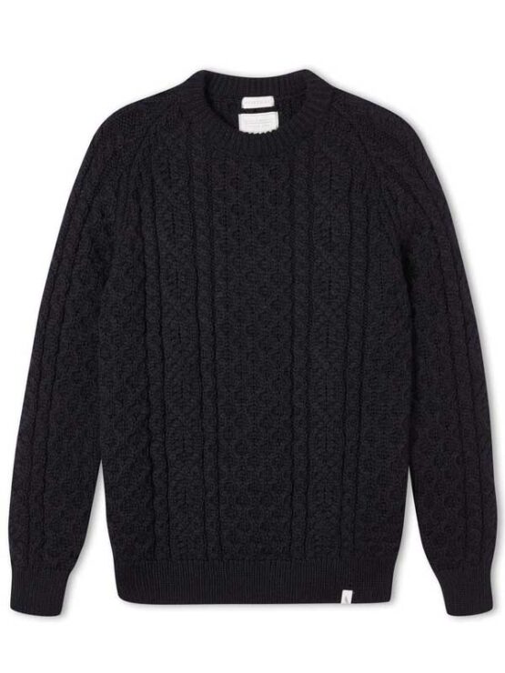 Pullover, Hudson Aran Jumper Navy