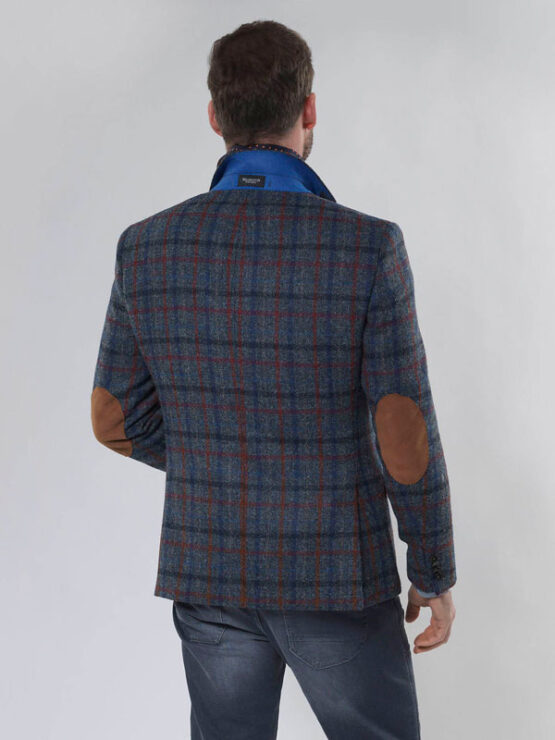 Harris Tweed Jacket Grijs Overruit 619 - Afbeelding 2