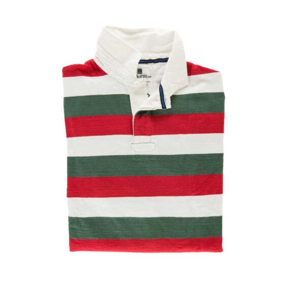 Classic Green, Red & White 1871 Rugby Shirt - Afbeelding 2