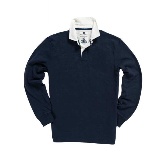 1871 Rugby Shirt Classic Plain Navy