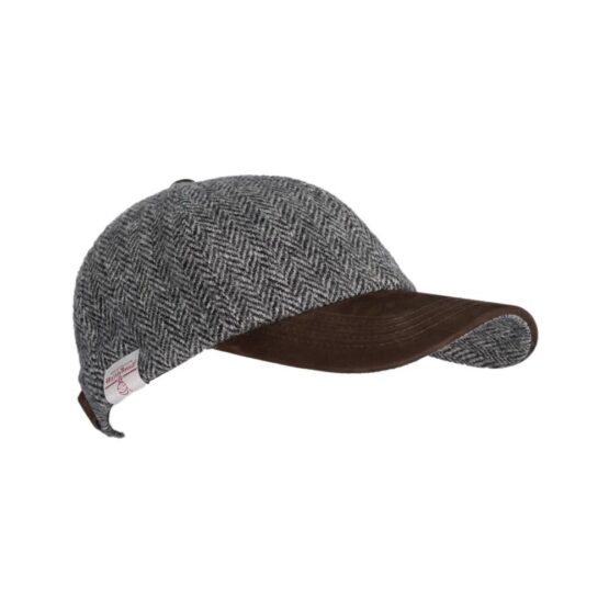 Harris Tweed Cap, Light Grey 601