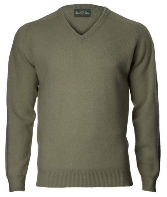 Alan Paine Lamswol Pullover V-hals, Updated Fit - Landscape - Afbeelding 4