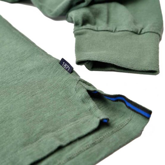 Long Sleeve Polo Shirt Green - Afbeelding 5