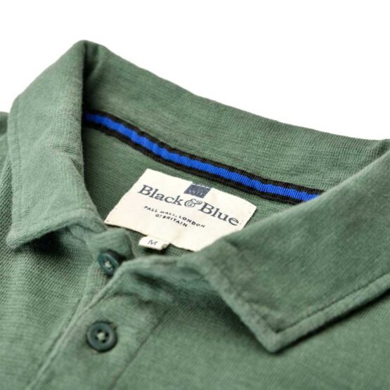 Long Sleeve Polo Shirt Green - Afbeelding 4