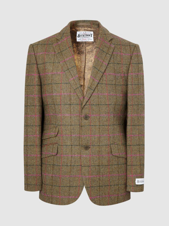 Yorkshire Tweed Colbert, Patrick Jacket - Green/Pink