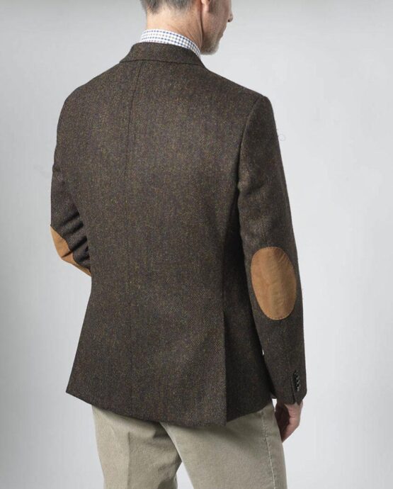 Harris Tweed Jacket Brown Barleycorn 699 - Afbeelding 3