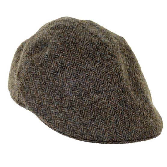 Flat cap Groen Visgraat