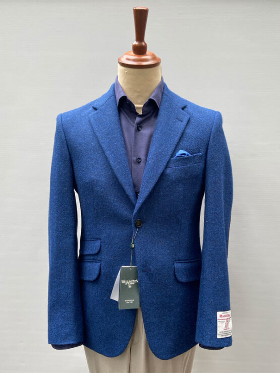 Harris Tweed Jacket Blue Twill 607 - Afbeelding 2