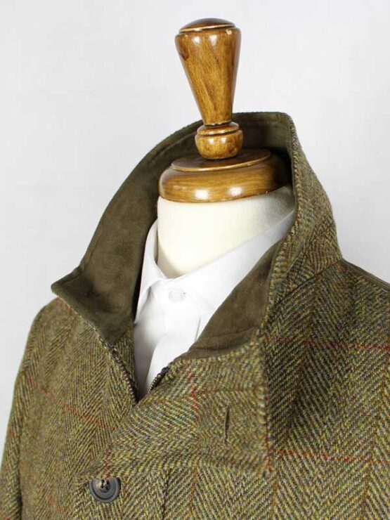 Harris Tweed Field Coat, Boyd Coat - Mustard - Afbeelding 4