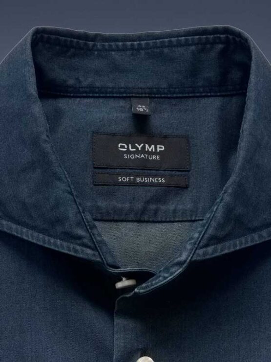 Overhemd Olymp Signature Jeans Donker - Afbeelding 2