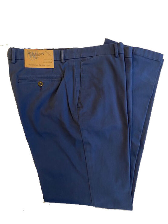 Wellington Katoenen Pantalon Blauw