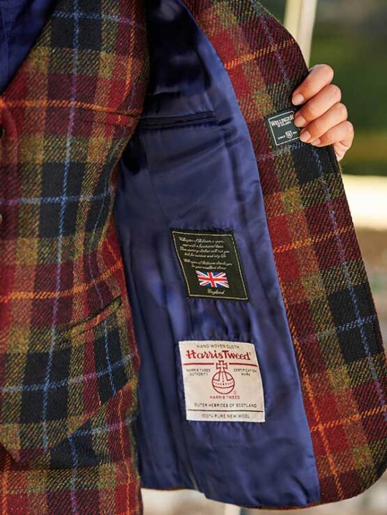 Harris tweed Dames Jasje Check 655 - Afbeelding 4