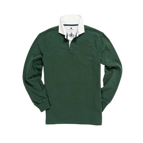 1871 Rugby Shirt Classic Plain Hunter Green