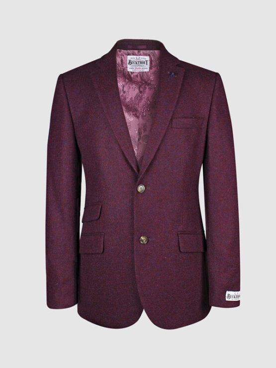 Yorkshire Tweed Colbert, Patrick Jacket - Damson