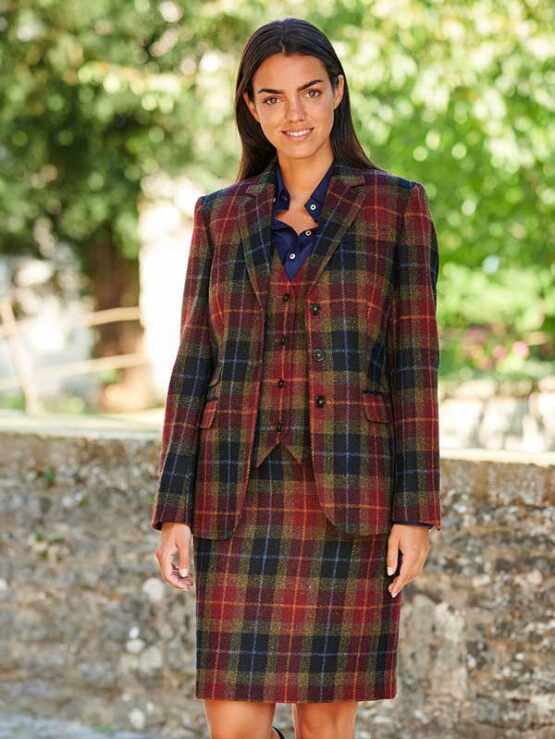 Harris tweed Dames Jasje Check 655