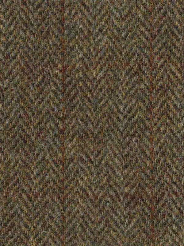 Harris Tweed Flat Cap Henry In Evergreen - Afbeelding 3