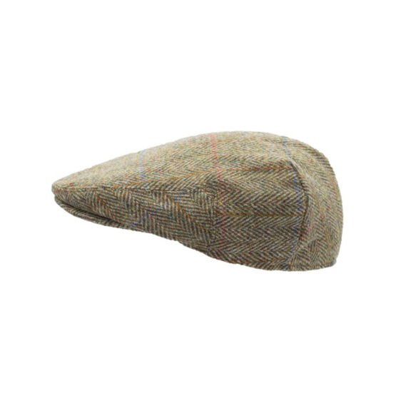 Flat Cap 630 Harris Tweed Groen overruit - Afbeelding 4