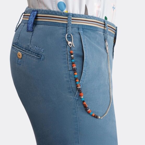 MMX Chino Blauw Structuur