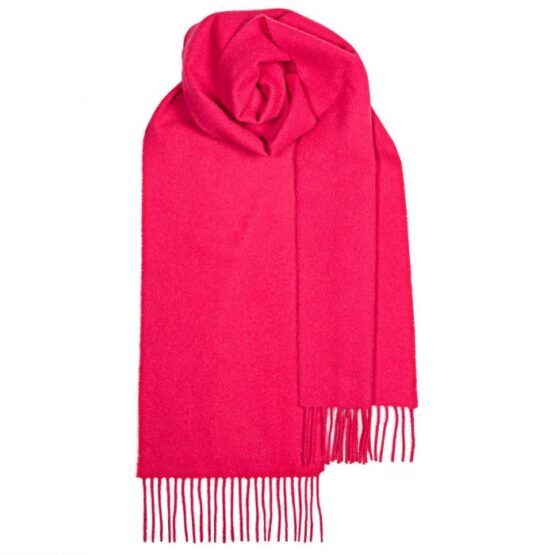 Lamswollen Shawl, Bright Pink