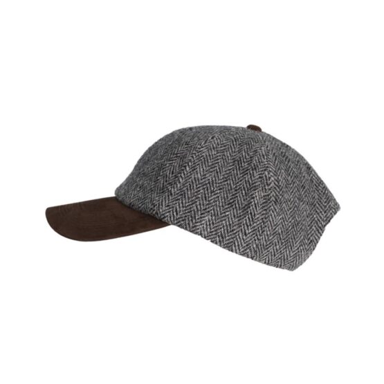 Harris Tweed Cap, Light Grey 601 - Afbeelding 2