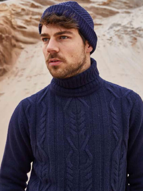 Alan Paine, Kabeltrui, Roll Neck Jumper - Updated Fit