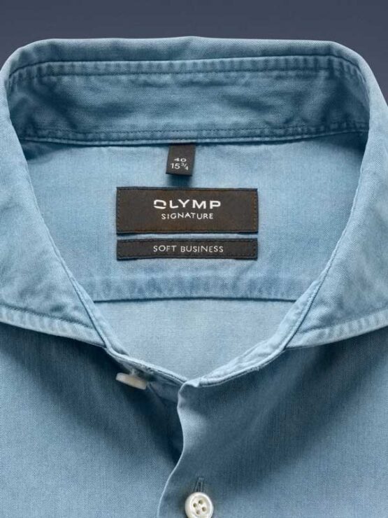 Overhemd Olymp Signature Jeans Licht - Afbeelding 2