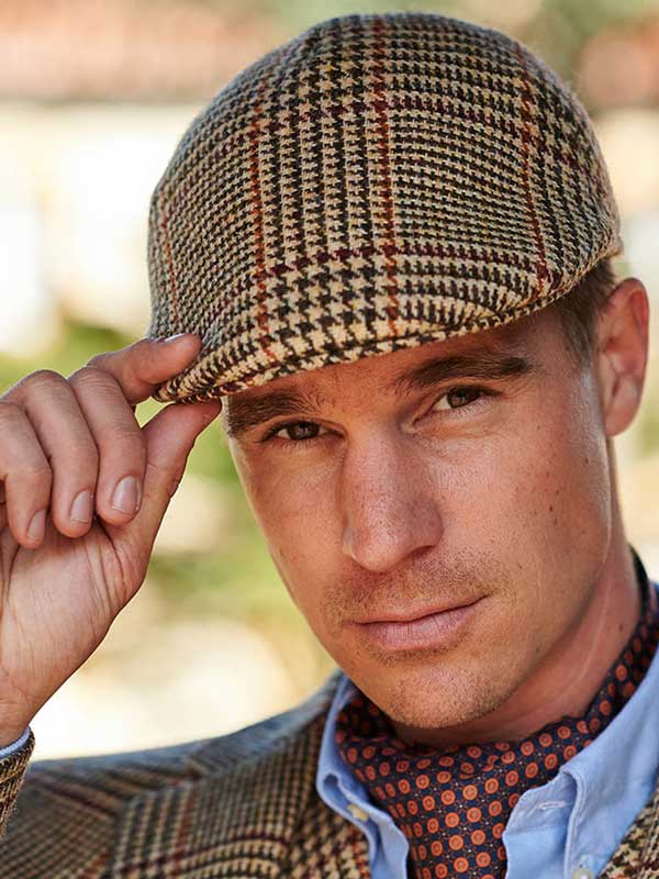 Harris_Tweed_Flat_Cap__Scot_Check