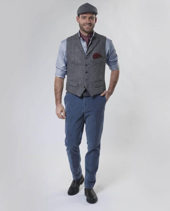 Harris Tweed Vestje met revers 601