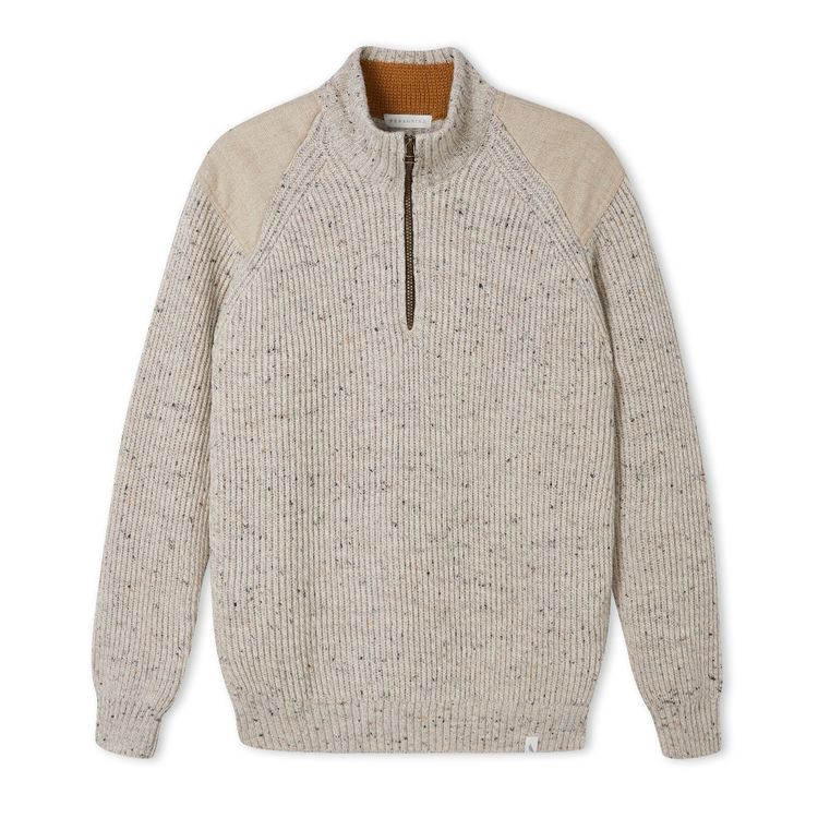 Pullover_Foxton_Zip_Neck__Oatmeal