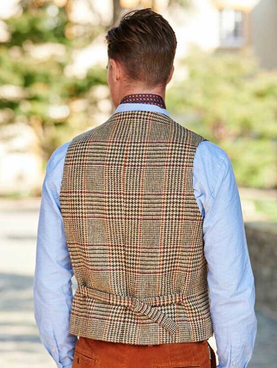 Harris Tweed Vestje met revers 625 - Afbeelding 2