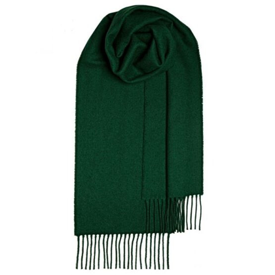 Lamswollen Shawl, Bottle Green