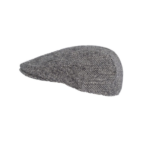 Flat Cap 601 Harris Tweed Grijs Visgraat - Afbeelding 4