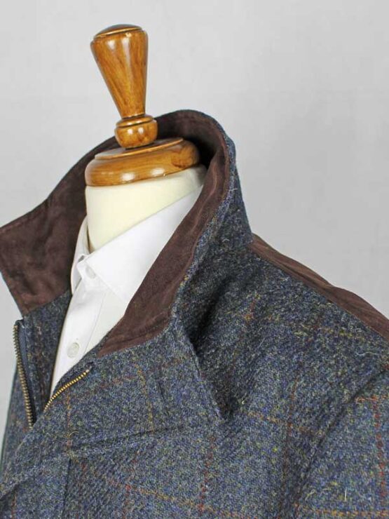 Harris Tweed Field Coat, Boyd Coat - Blue - Afbeelding 3