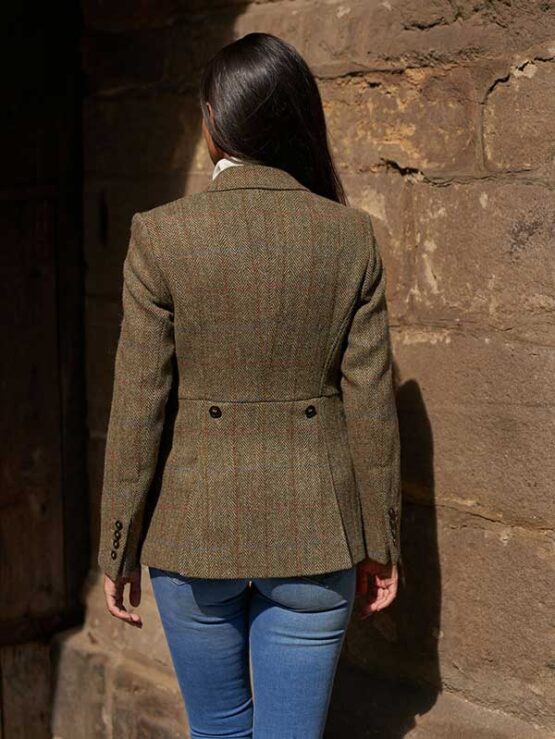 Harris tweed Dames Jasje Light Green 630 - Afbeelding 2