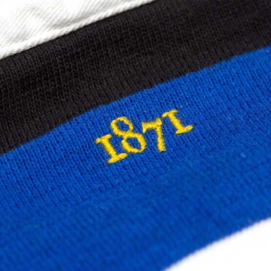 Classic Black, Blue & White 1871 Rugby Shirt - Afbeelding 5