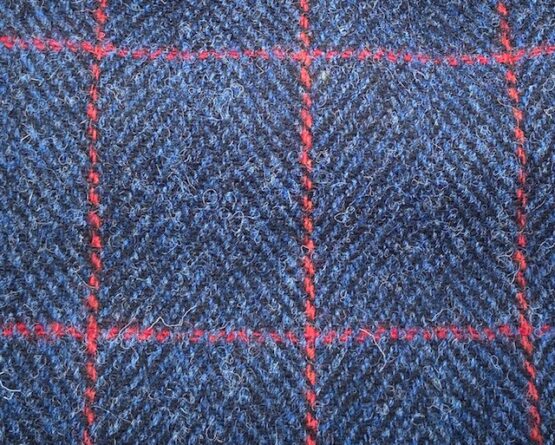 Harris Tweed Jacket Red Overcheck 614 - Afbeelding 5