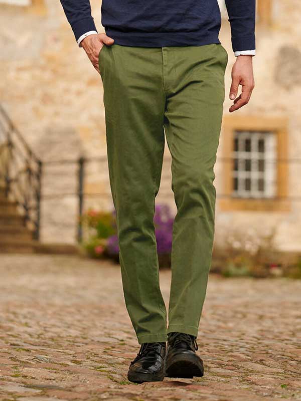 Wellington__katoenen_broek_Green