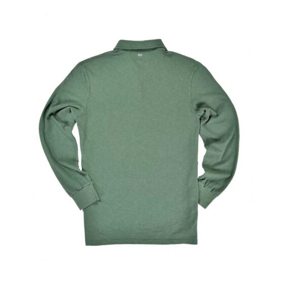 Long Sleeve Polo Shirt Green - Afbeelding 3