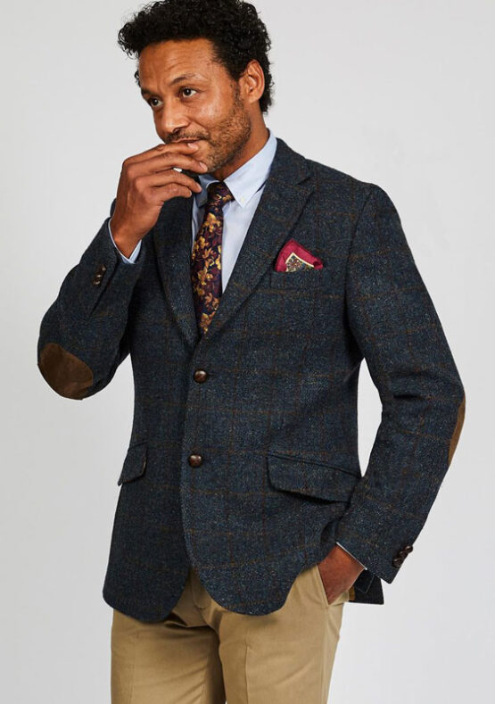 Harris Tweed Colbert, Patrick Jacket - Blue Multi - Afbeelding 2