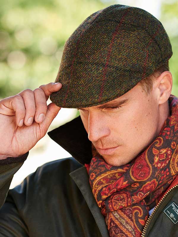 Harris_Tweed_Pet_633_Groen_met_Overruit Harris_Tweed_Pet_633_Groen_met_Overruit