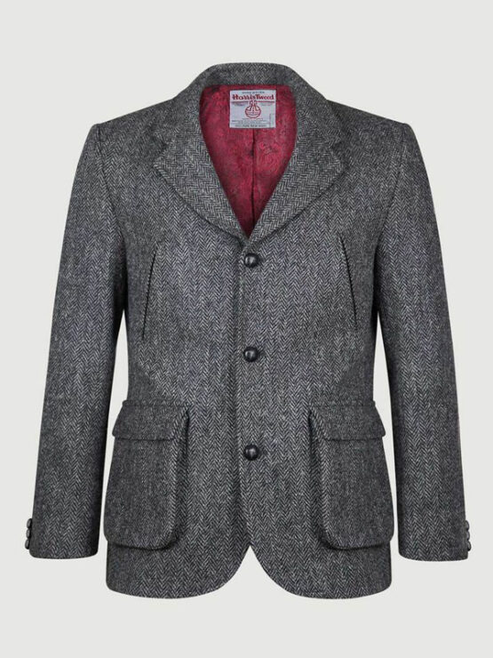 Harris Tweed Colbert, Callum Utility Jacket - Charcoal