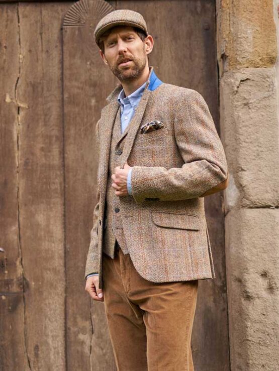 Harris Tweed Jacket Sand 629 - Afbeelding 2