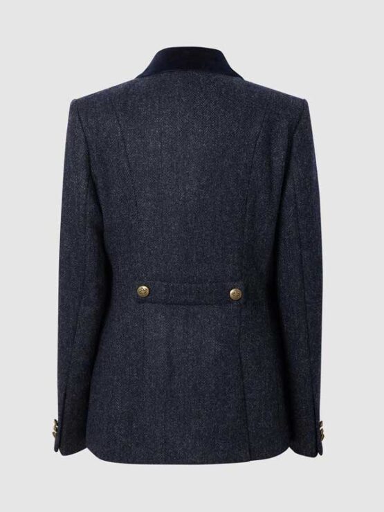 Tweed Jacket Louise Blue - Afbeelding 3