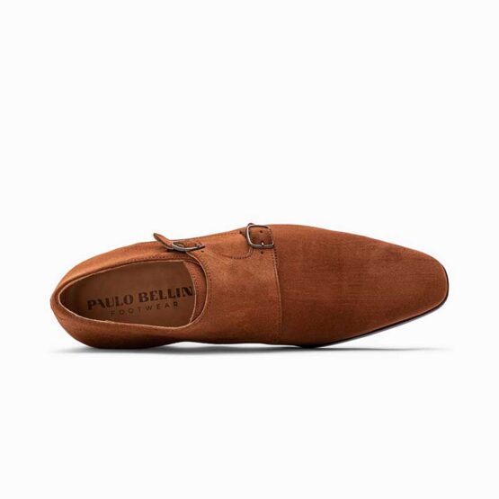 Paulo Bellini gesp schoenen Suede cognac - Afbeelding 4