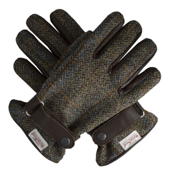 Harris Tweed Handschoenen, Grey 631