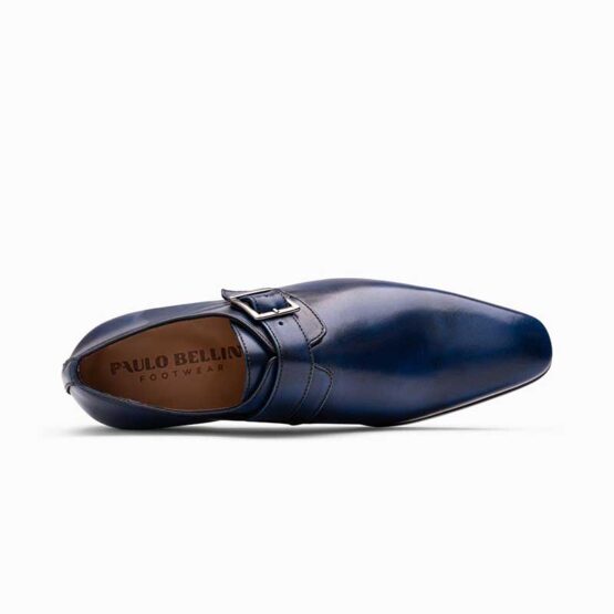 Paulo Bellini Gesp Schoenen Belluno Leather Mest Blue - Afbeelding 4