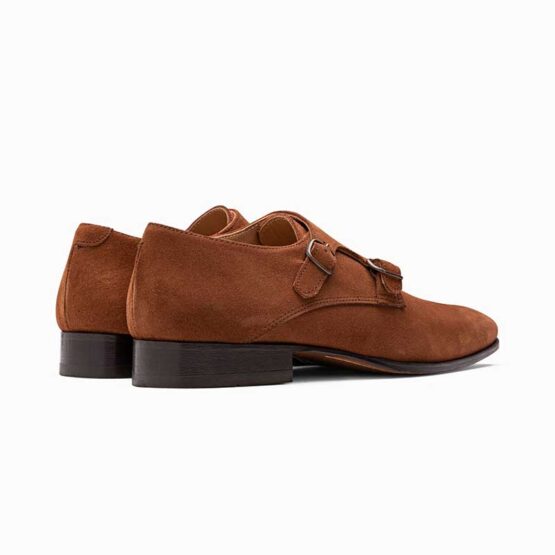 Paulo Bellini gesp schoenen Suede cognac - Afbeelding 3