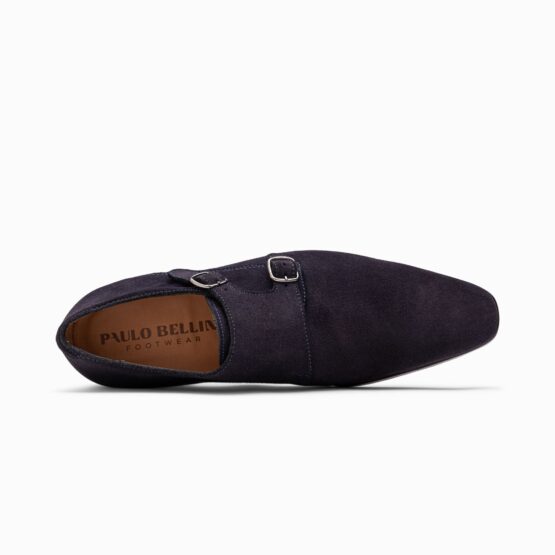 Paulo Bellini gesp schoenen Suede Dark Blue - Afbeelding 4