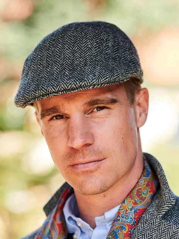 Harris_Tweed_Flat_Cap__Grijs_Visgraat