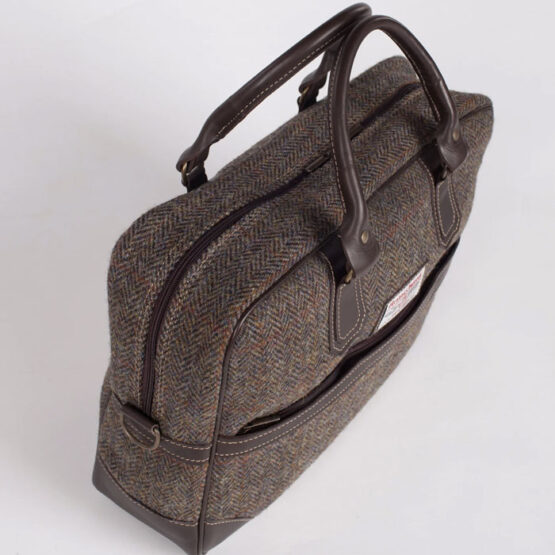 Arran Briefcase Tweed Brown - Afbeelding 4